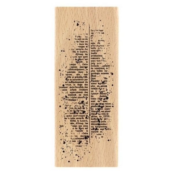 sello de madera texte mouchete