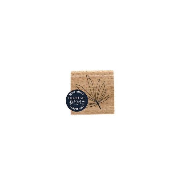 sello de madera mini feuille de florileges | marakiscrap