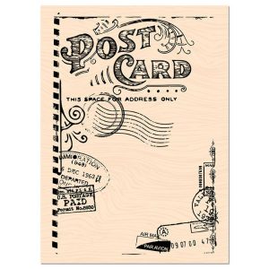 sello de madera post card | marakiscrap